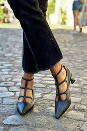Court Shoes with Ankle Strap