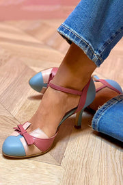 Peep-Toe Heels with Bow Detail