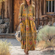 Evelyn | Vintage-Inspired Long Sleeve Casual Dress
