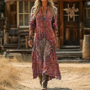 Evelyn | Vintage-Inspired Long Sleeve Casual Dress