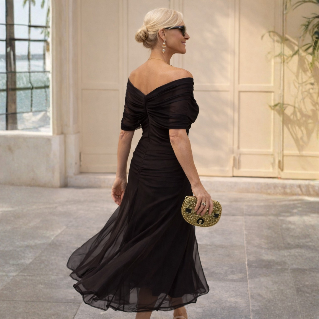 Mikaela - Off Shoulder Maxi Dress
