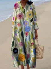 Elara | Breezy Summer Dress with Long Sleeves