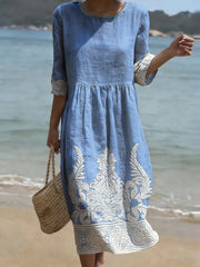 Tiffany | Dress with Botanical and Floral Print