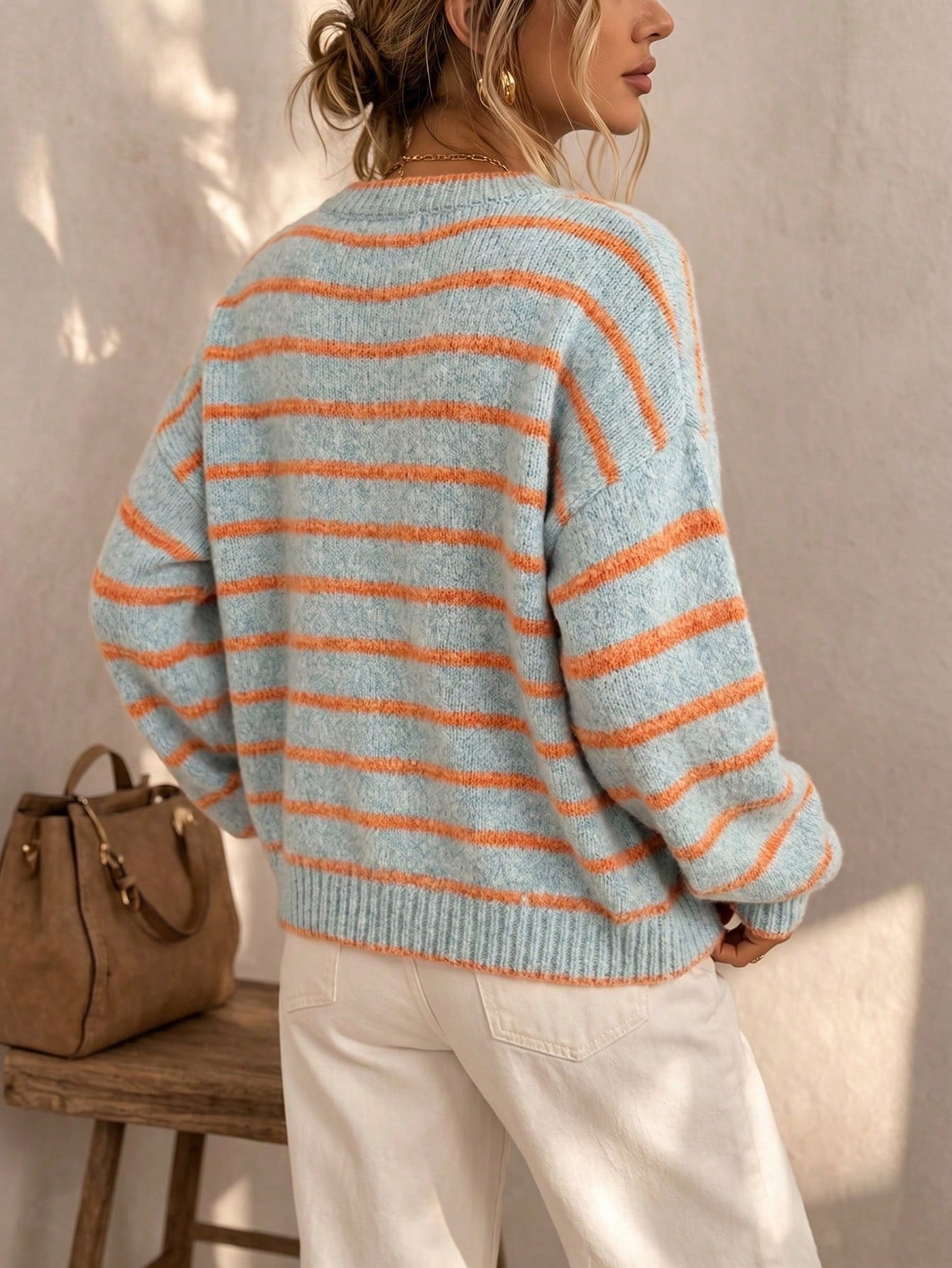 Mabel - Soft Striped Knit Cardigan