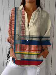 Freyja – Artistic Print Blouse