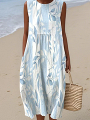Joy - Leafy Midi Dress