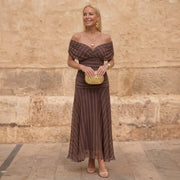 Cecilia | Geometric Flow Dress