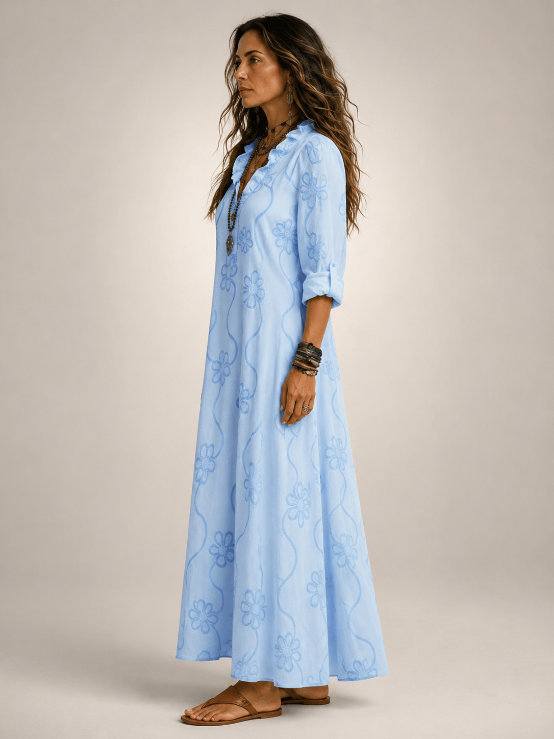 Merle | Tummy Covering Floral Summer Dress