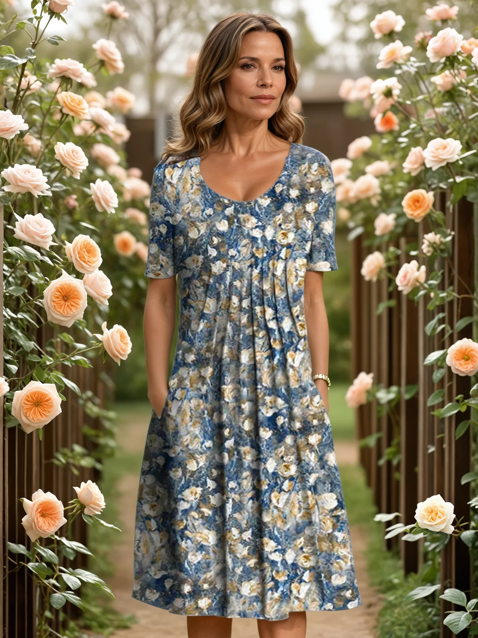 Mandy - Elegant Dress with Tummy Coverage