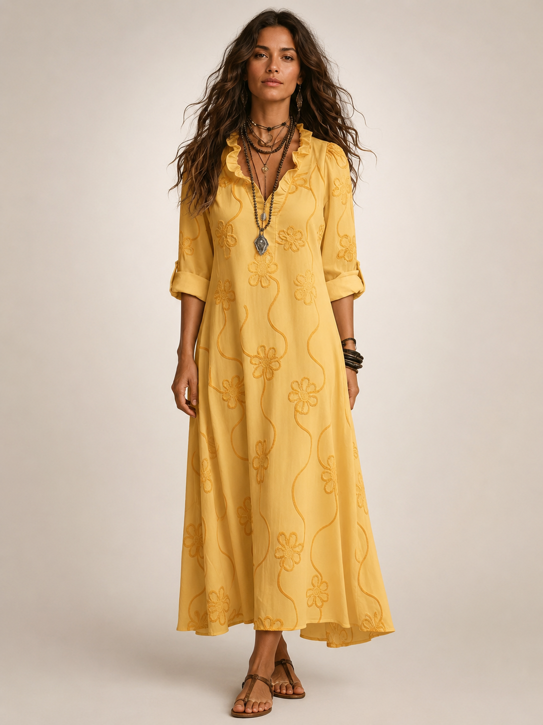 Merle | Tummy Covering Floral Summer Dress