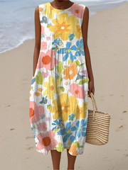 Maja | Casual Summer Midi Dress