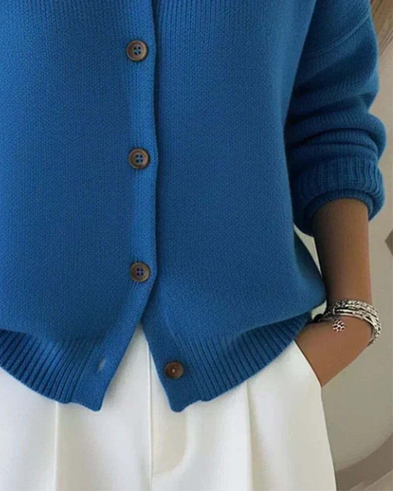 Vespera - Button Collar Cardigan