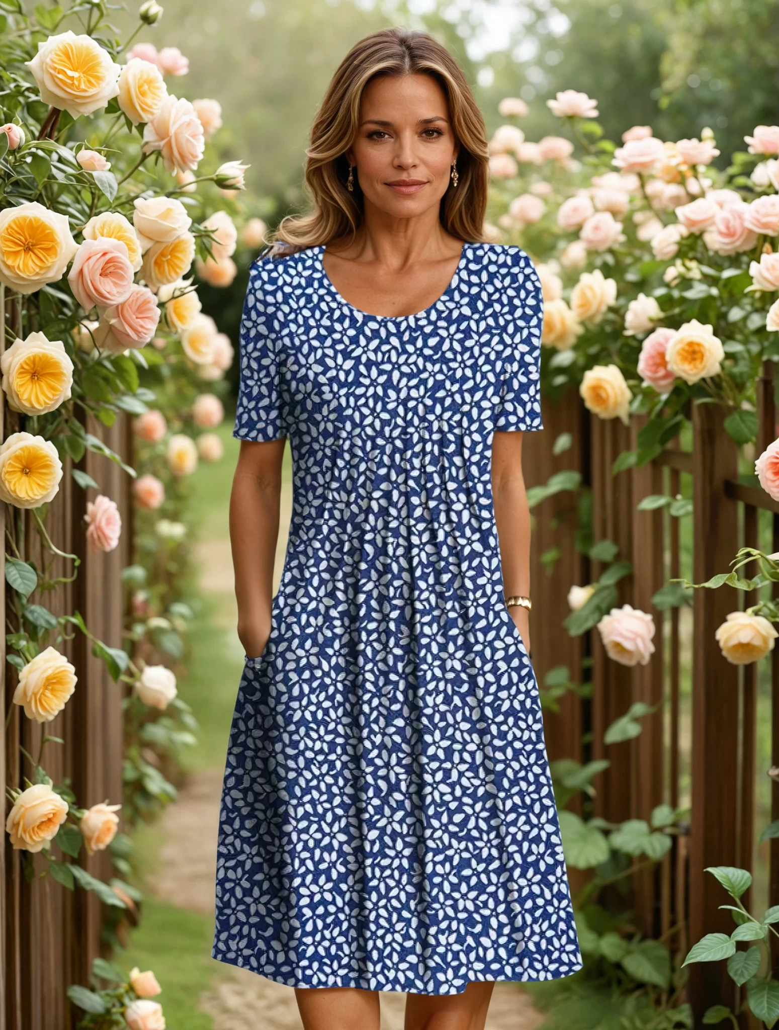 Mandy - Elegant Dress with Tummy Coverage