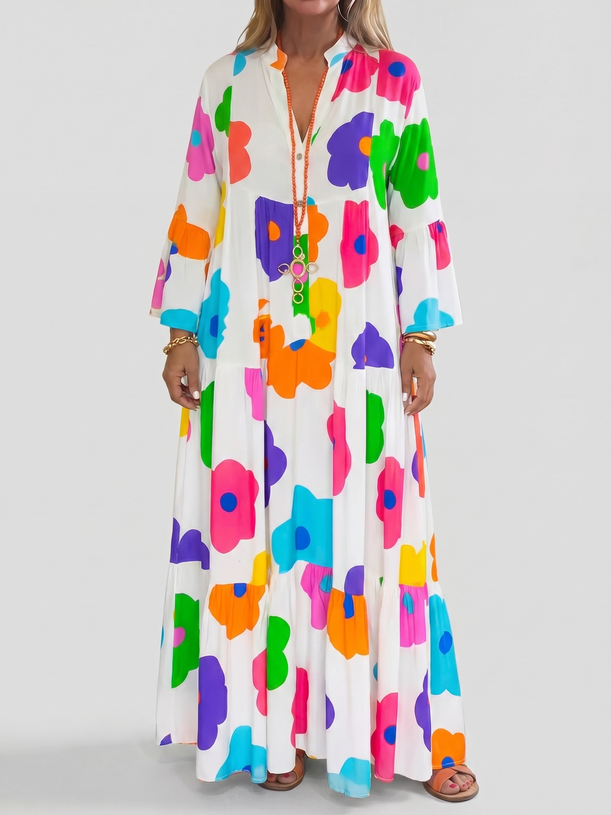 Poppy | Bold Floral Maxi Dress