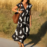 Valenique - Stylish V-Neck Dress