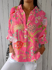 Floriana – Tropical Floral Blouse