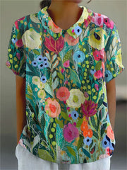 Daisy | Artistic Floral Blouse