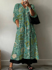 Paula | Elegant Floral Print Dress