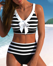 Lula | Striped High-Waisted Bikini