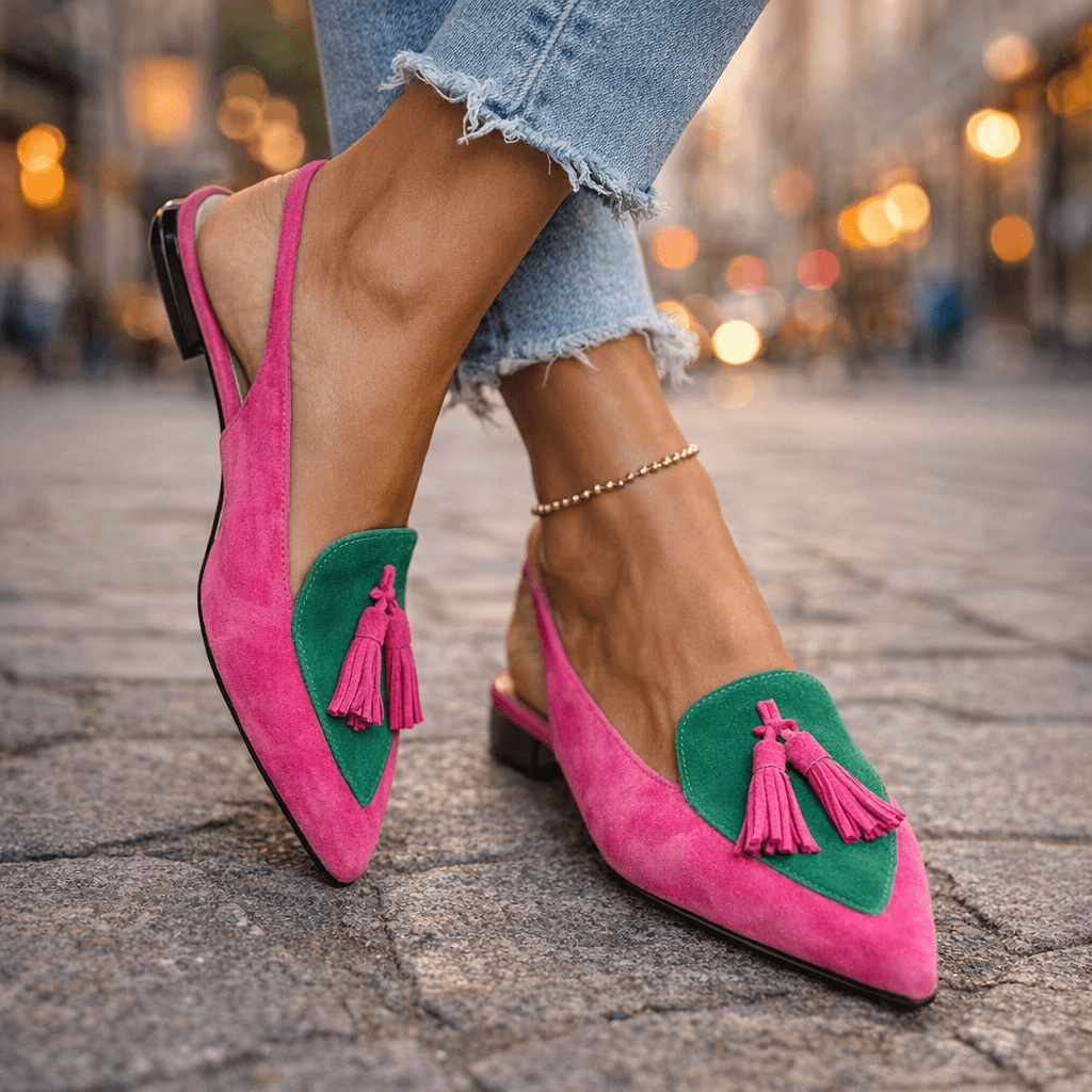 Strappy Tassel Loafers