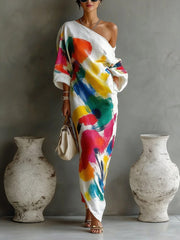 Thea - Colourful Summer Maxi Dress