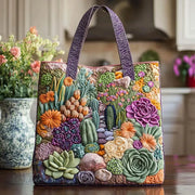 Succulent Garden Quilted Bag