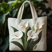 White Shell Quilted Bag
