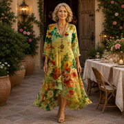 Janessa - Effortless Floral Midi Dress