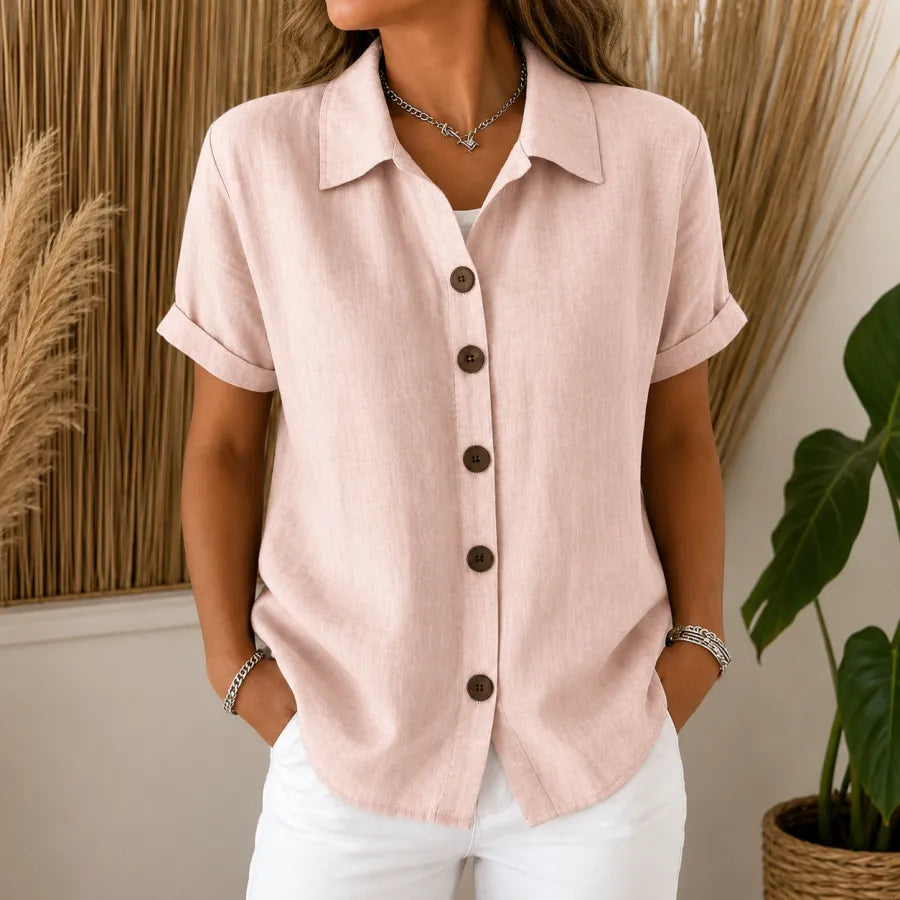 Emma - Relaxed Short Sleeve Women’s Shirt