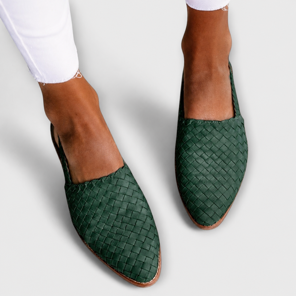 Simone - Woven Back-Strap Loafers