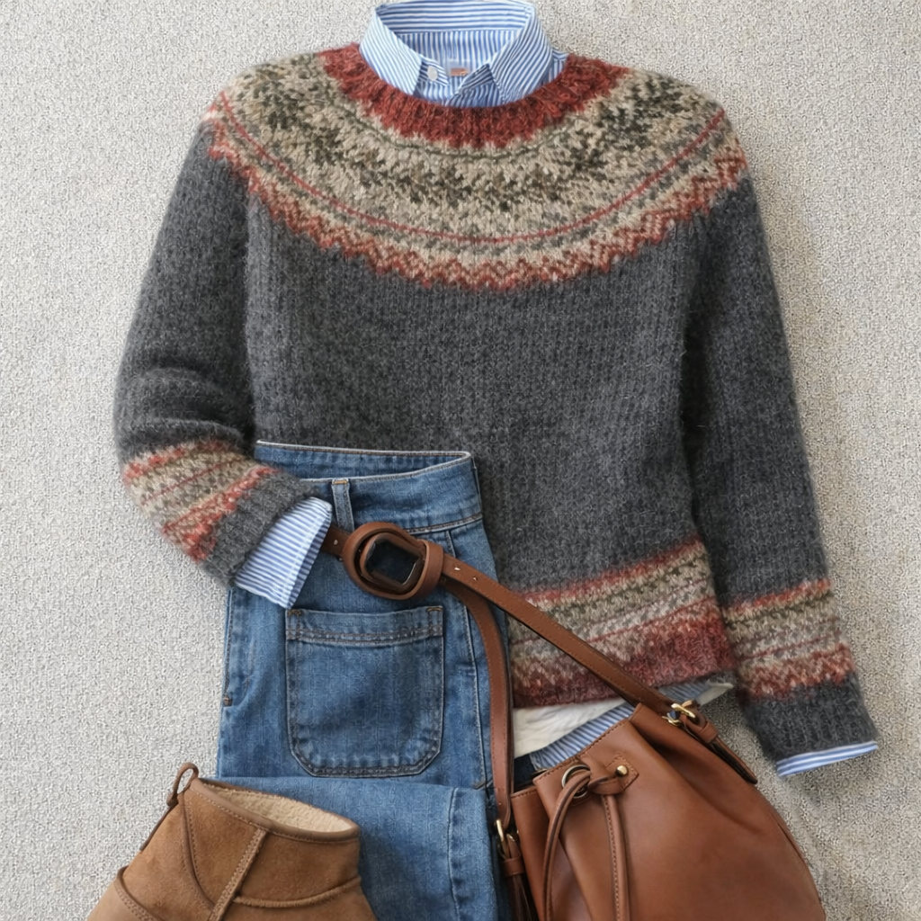 Lauren - Heritage Nordic Knit Sweater