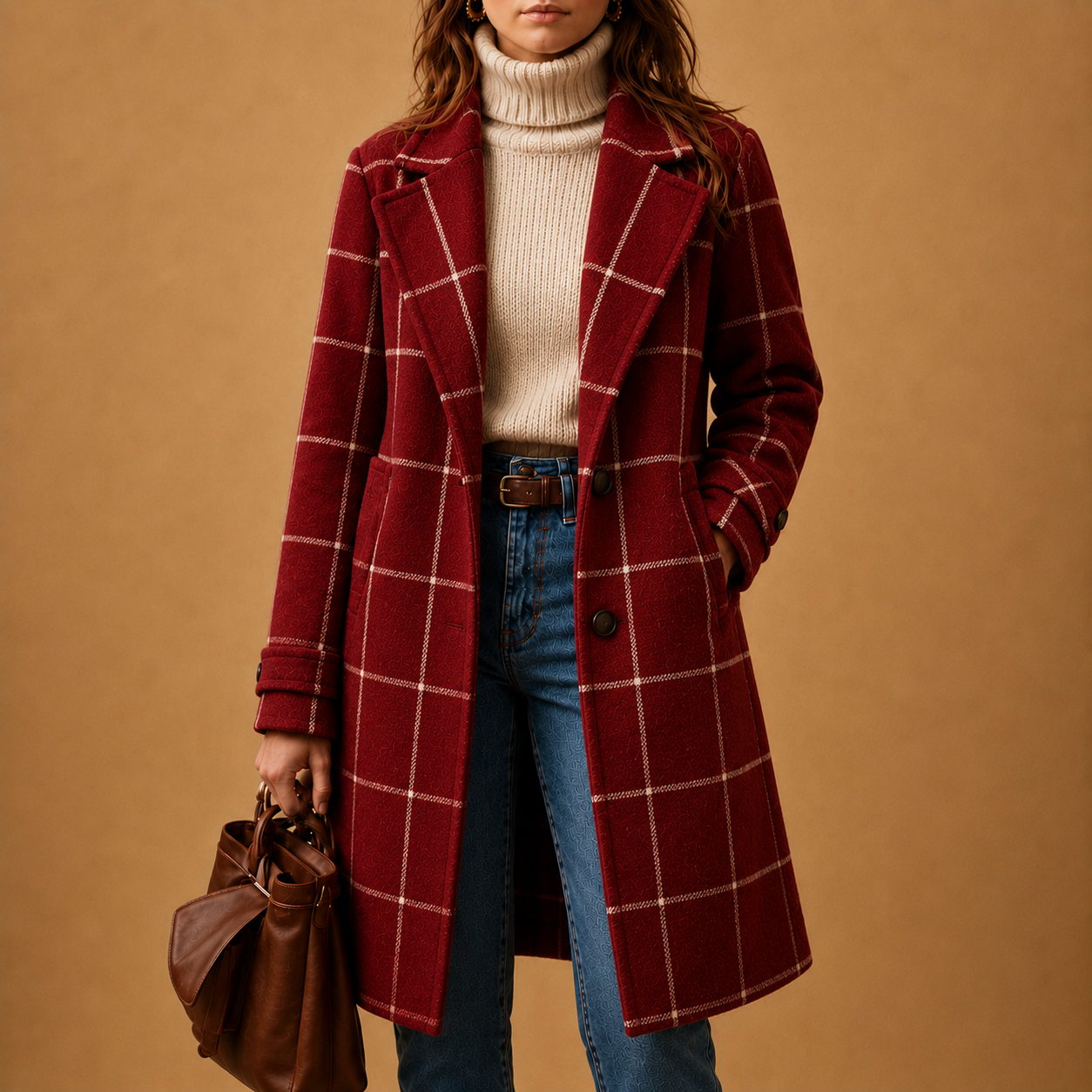 Bethany - Plaid Coat for Women