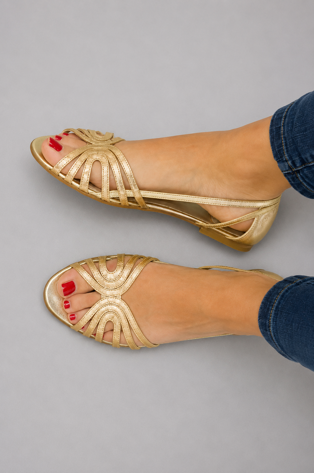 Eleonora | Golden Summer Glow Sandals