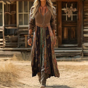 Evelyn | Vintage-Inspired Long Sleeve Casual Dress
