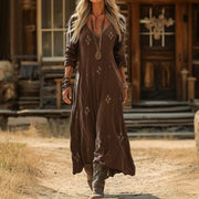 Evelyn | Vintage-Inspired Long Sleeve Casual Dress