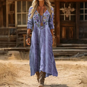 Evelyn | Vintage-Inspired Long Sleeve Casual Dress