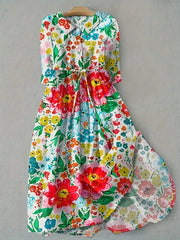 Colette | Vibrant Colourful Floral Dress