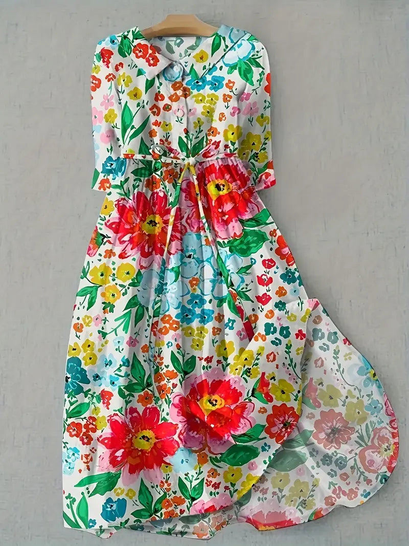 Colette | Vibrant Colourful Floral Dress