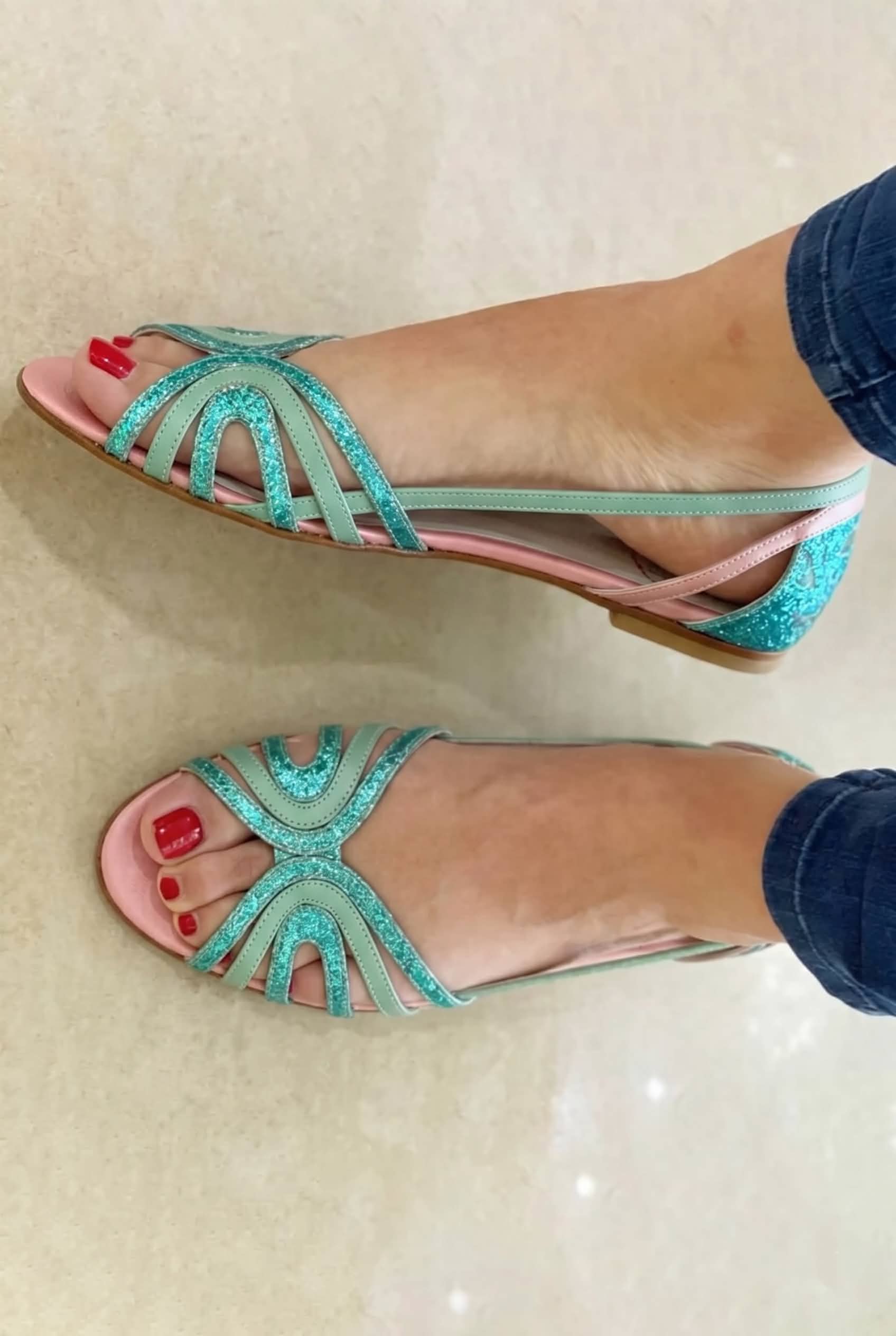Eleonora | Golden Summer Glow Sandals
