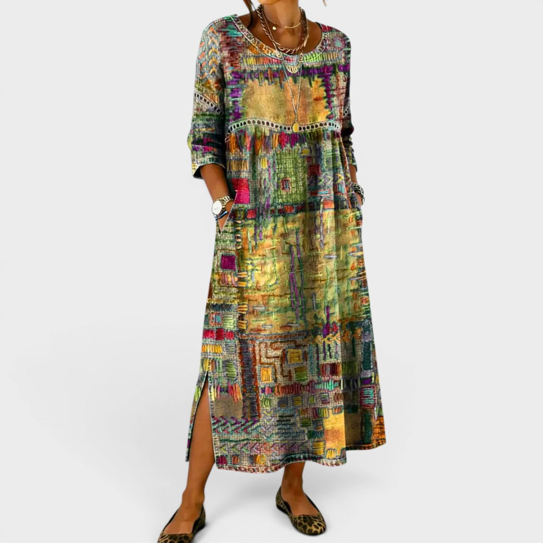 Isabelle | Casual Denim Midi Dress