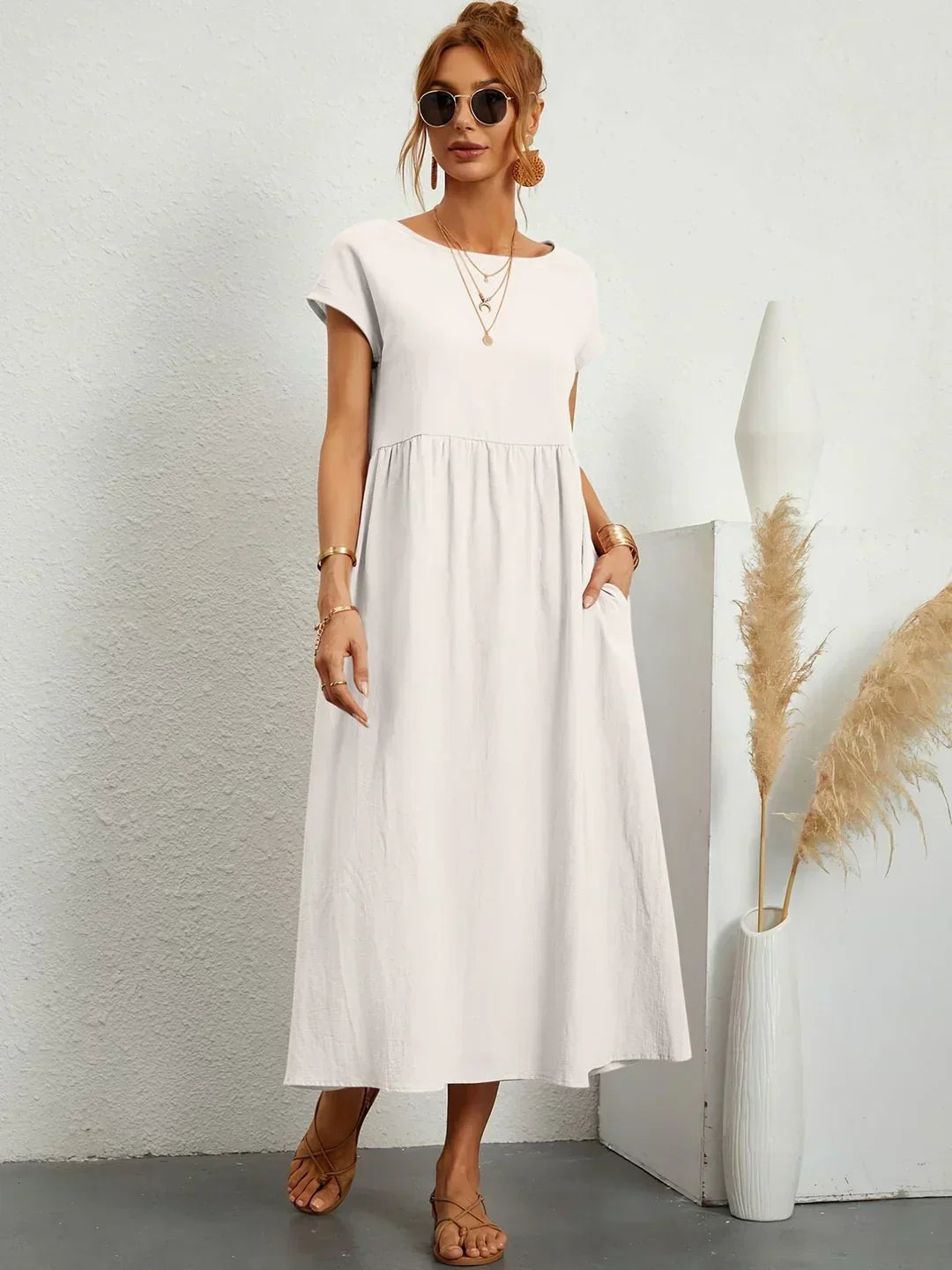 Chloe - Flowing Midi Dress with Timeless Elegance