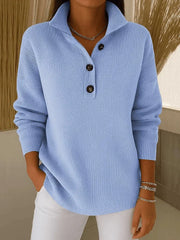 Florence - V-Neck Polo Sweater