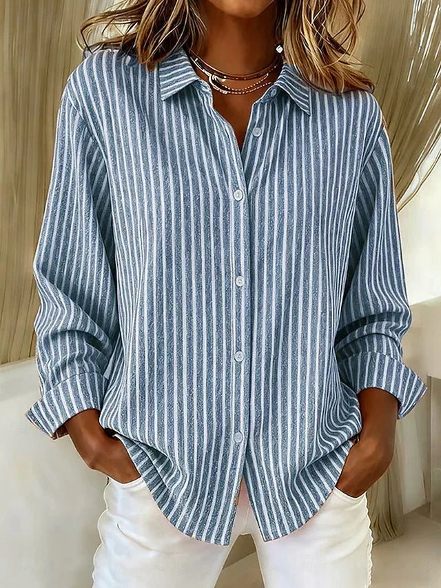 Jacqueline - Striped Button-Down Shirt