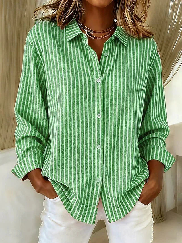 Jacqueline - Striped Button-Down Shirt
