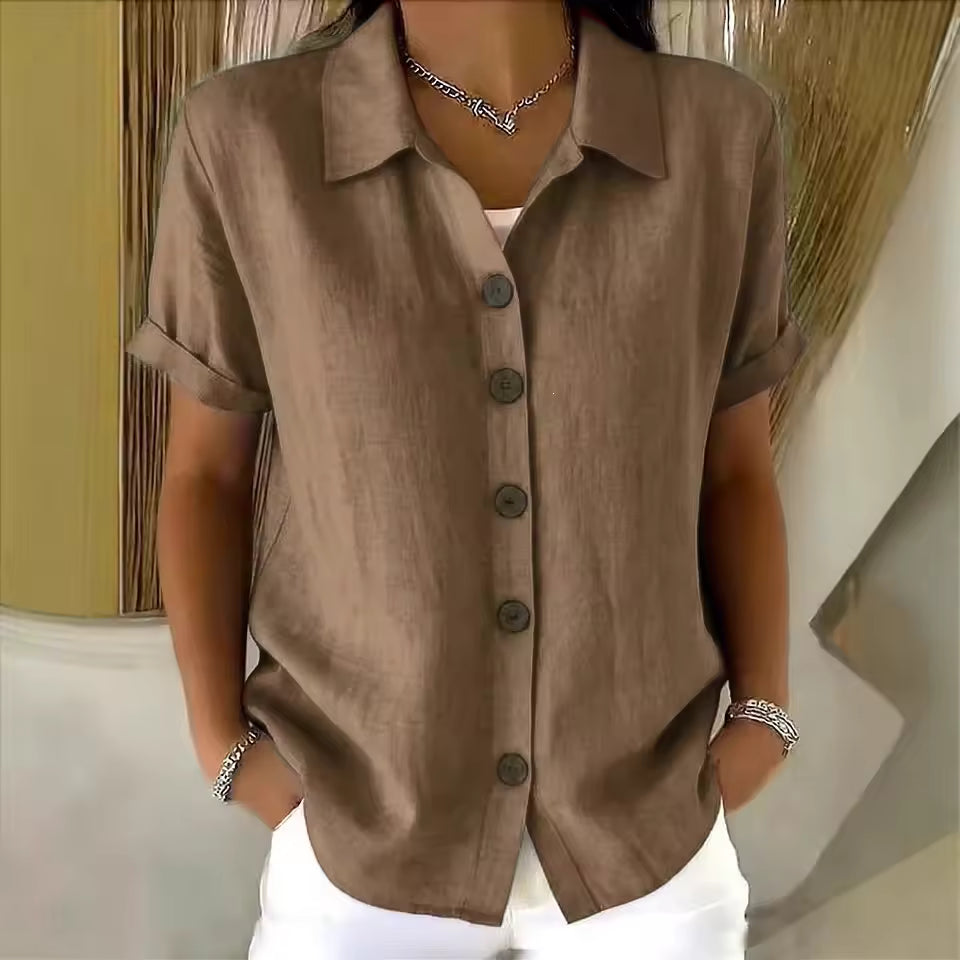 Emma - Relaxed Short Sleeve Women’s Shirt