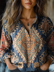 Vintage Floral Blouse