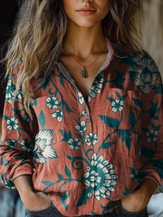 Vintage Wildflower Blouse