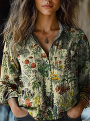 Artistic Floral Blouse