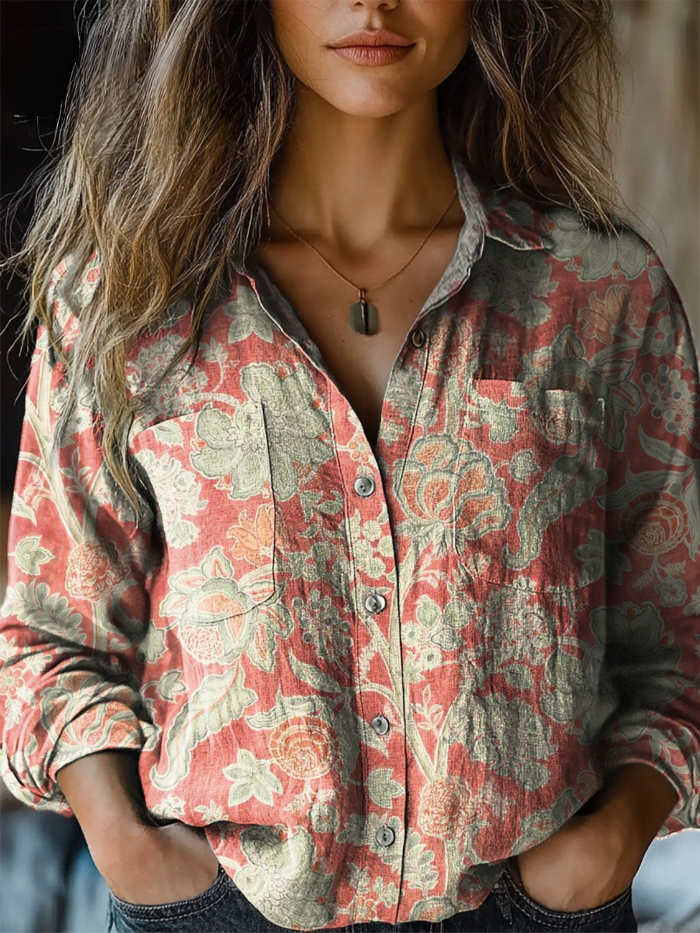 Paisley Detail Blouse