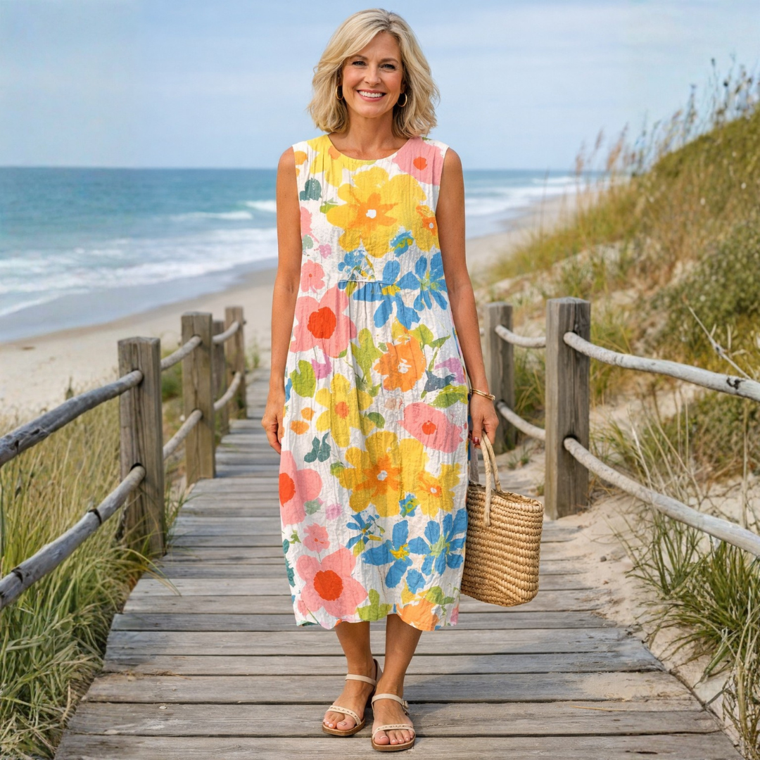 Maja | Casual Summer Midi Dress